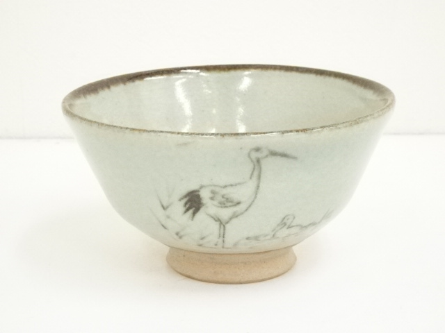 JAPANESE TEA CEREMONY / TEA BOWL CHAWAN / ASH GLAZE 